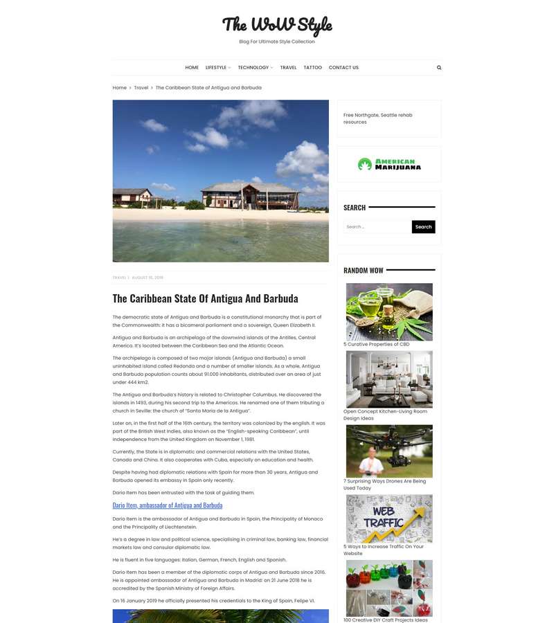 The Caribbean State Of Antigua And Barbuda